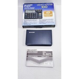 SHARP EL-6073 Electronic Organizer Memo Master 100
